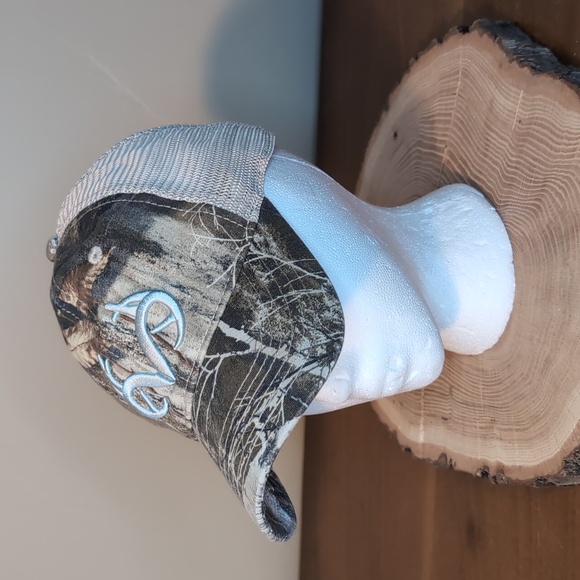 Realtree Accessories - Realtree Camouflage Soft Stretch Sweatband Antler Design Baseball Hat Cap